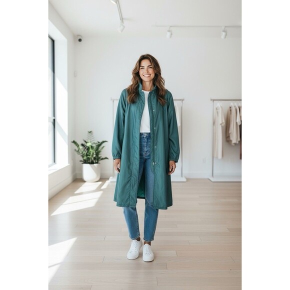 Mycra PAC One Rain Jacket Coat Size M Reversible Green - Picture 1 of 7